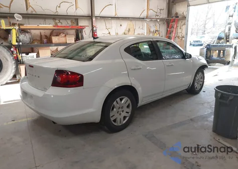 2012 Dodge Avenger Se из США, поврежденный, VIN 1C3CDZAB7CN110349